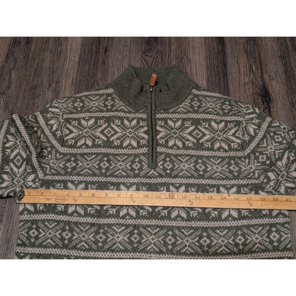 Vineyard Vines Men's‎ Two Color Fair Isle 1/4 Zip Pullover Angora/Cashmere Blend - Picture 2 of 5